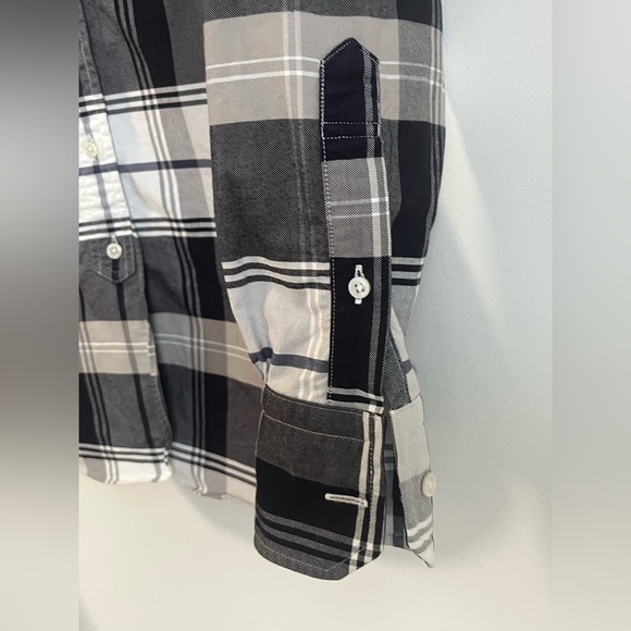 Brooks Brother Black Fleece Men’s Dress Shirt Checkered - Picture 4 of 9